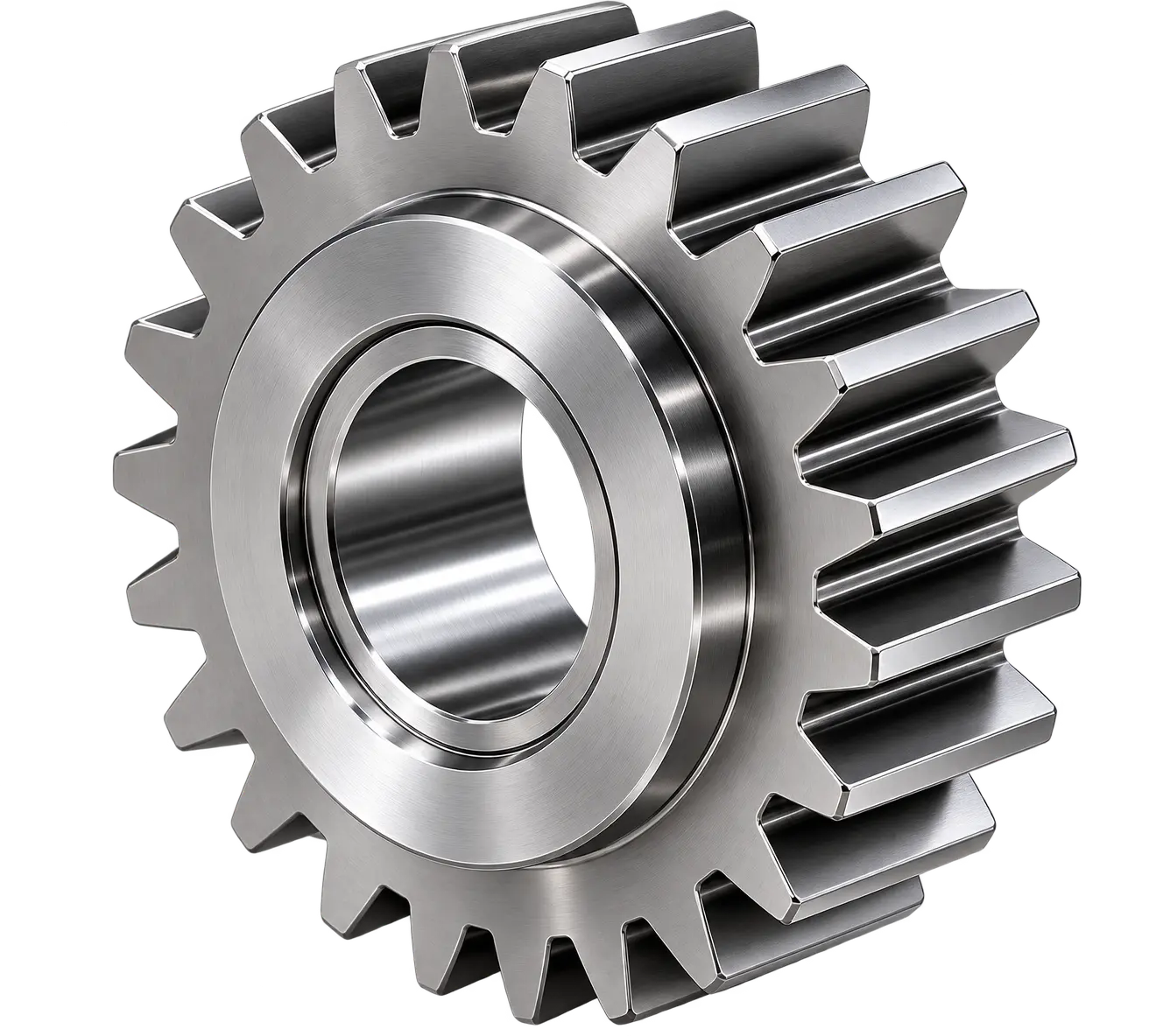 Precision turned stainless steel housing component